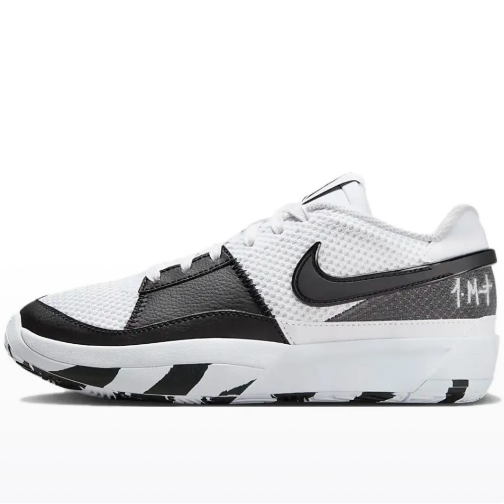 Nike Ja Morant 1 Scratch 2.0 White/Black Kids Basketball Shoes ( DX2294-102) - Picture 5 of 7